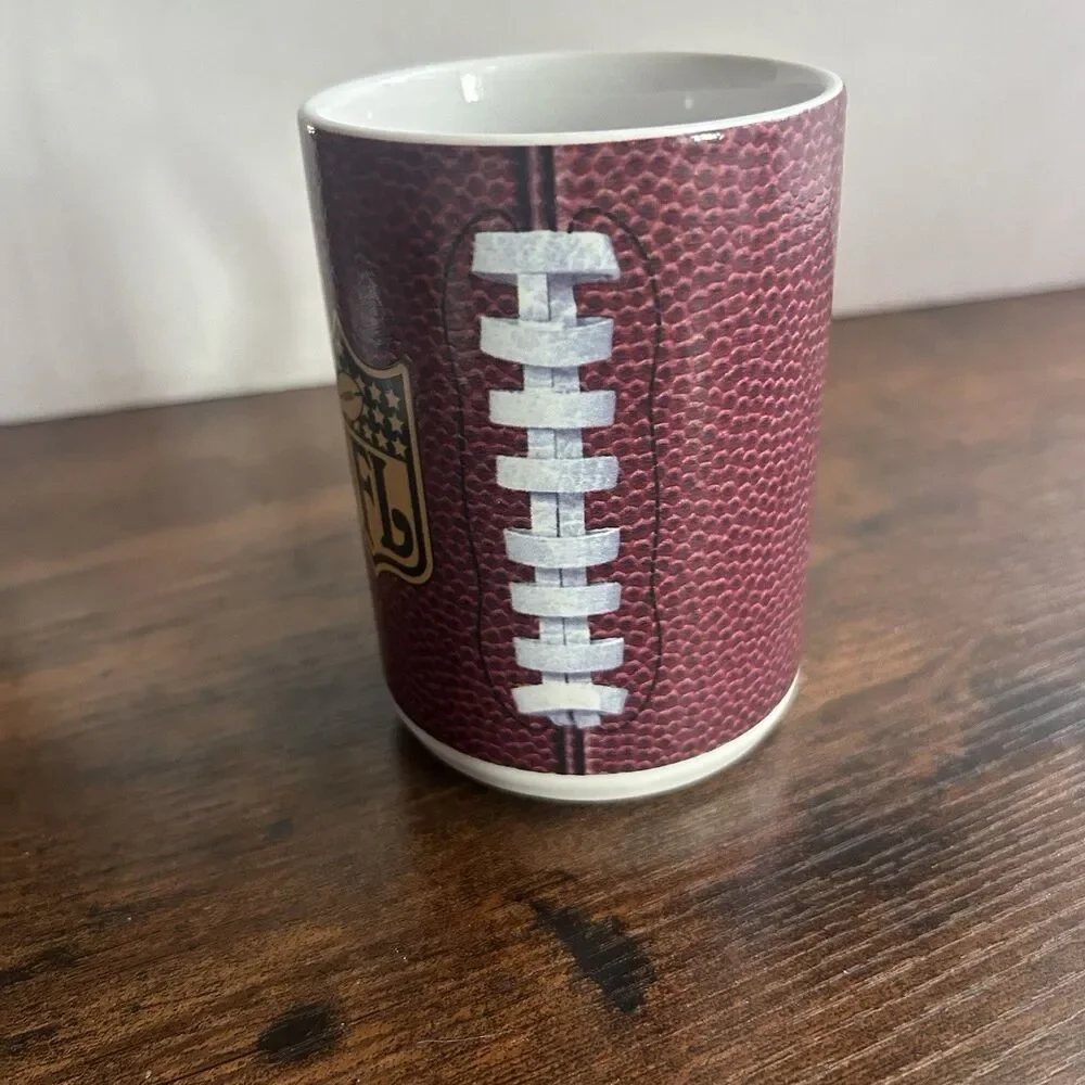 NFL The Duke Wilson Football Coffee Mug Cup Faux Leather Texture Laces